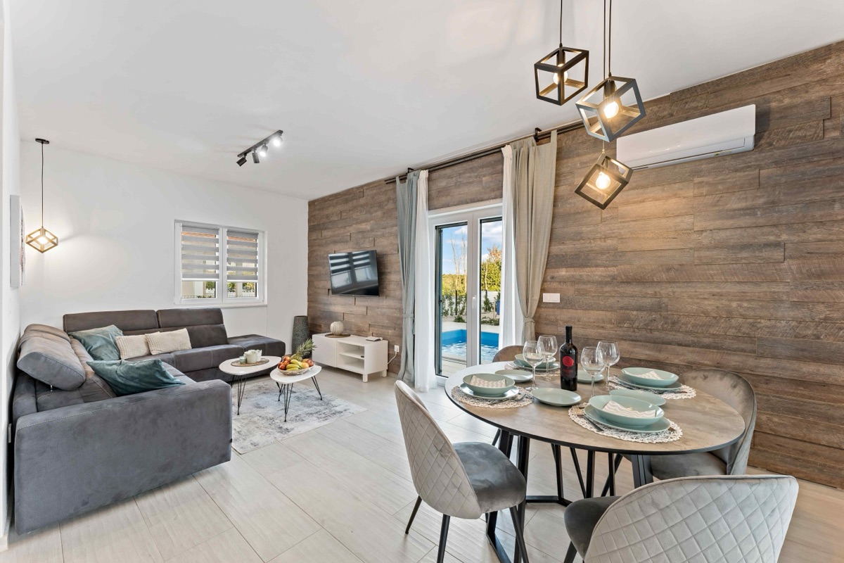 Living room and dining